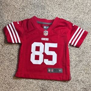 Toddler Red 49ers Jersey with White Accents